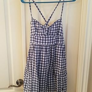 Abercrombie and Fitch blue and white dress